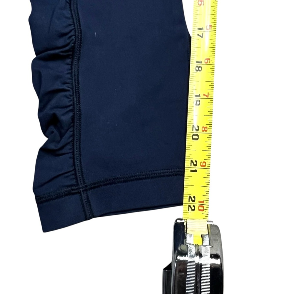 Lululemon Navy Blue Base Pace High-Rise Cropped Leggings 22" Size 4 - Picture 4 of 7